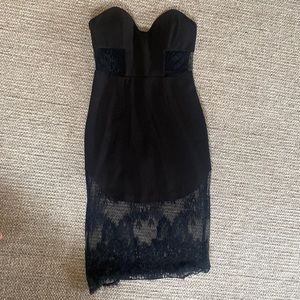 Black lace dress